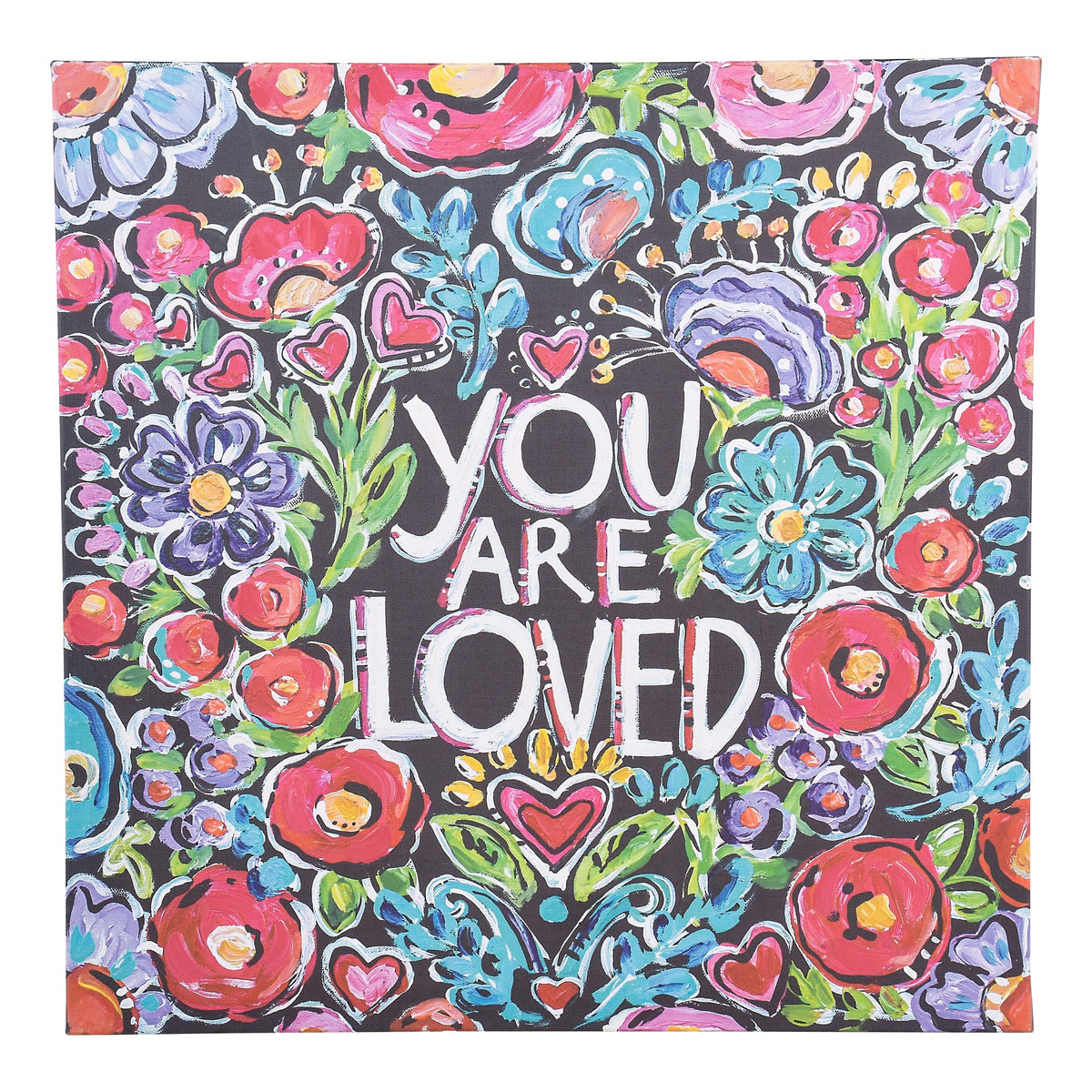 You Are Loved Flower Canvas