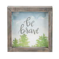 Be Brave Framed Watercolor - GLORY HAUS 