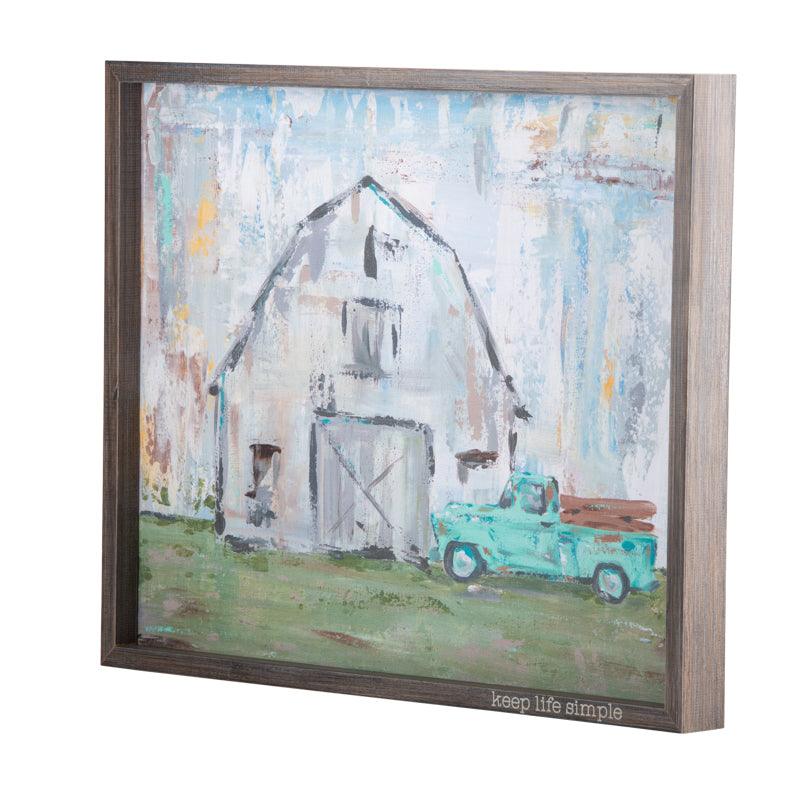 Keep Life Simple Framed Canvas - GLORY HAUS 