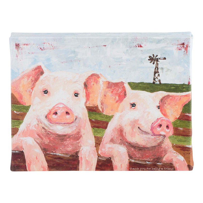 Thank You for Being a Friend Pig Canvas - GLORY HAUS 