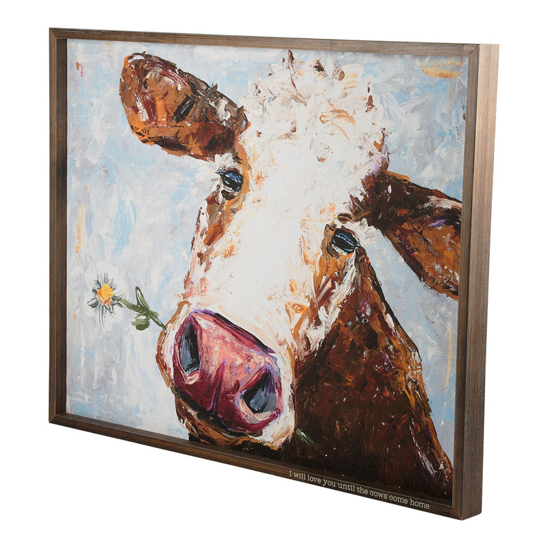 Love You Until the Cows Come Home Framed Canvas - GLORY HAUS 