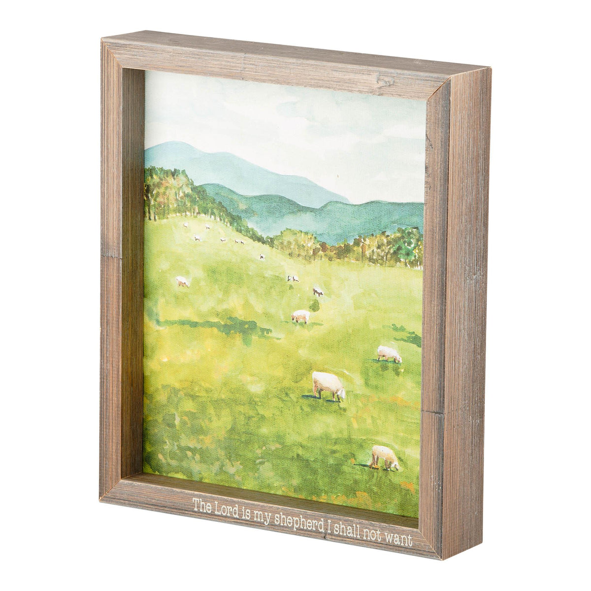 The Lord is My Shepherd Framed Canvas - GLORY HAUS 