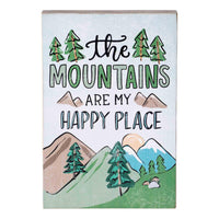 Happy Place Mountains Block - GLORY HAUS 