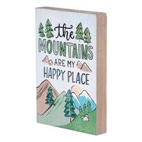 Happy Place Mountains Block - GLORY HAUS 
