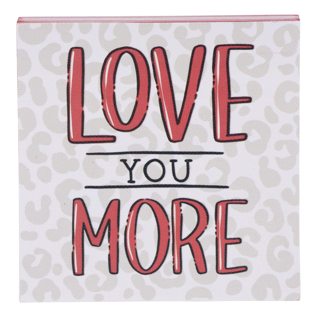 Love You More Cheetah Block - GLORY HAUS 