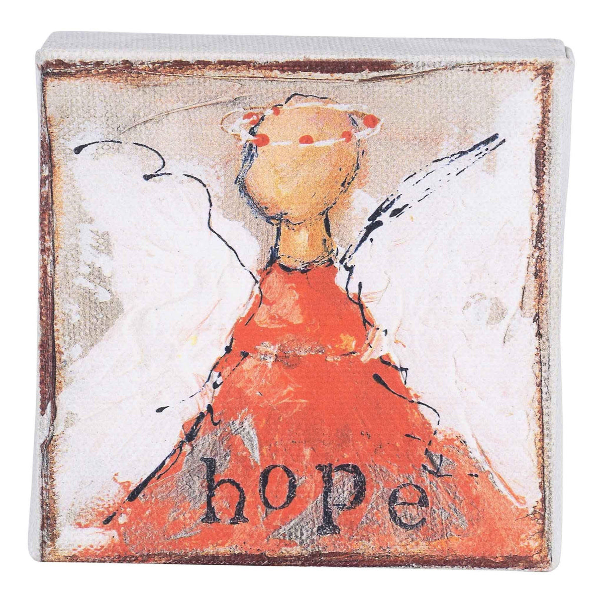 Hope Red Angel Canvas - GLORY HAUS 