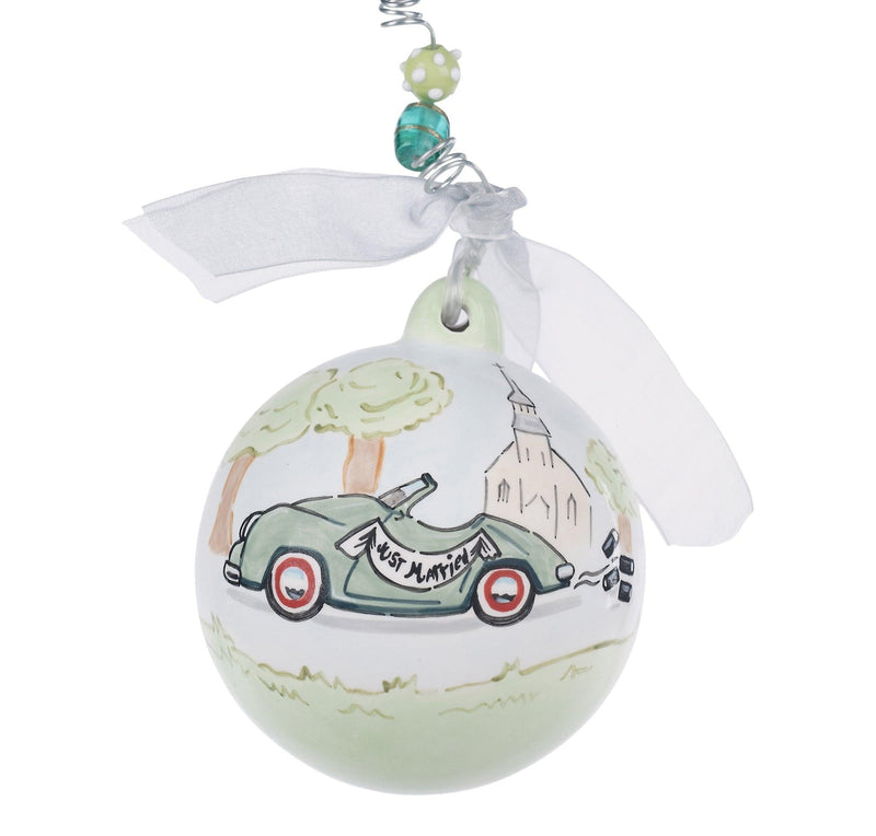 Just Married Car Ornament - GLORY HAUS 