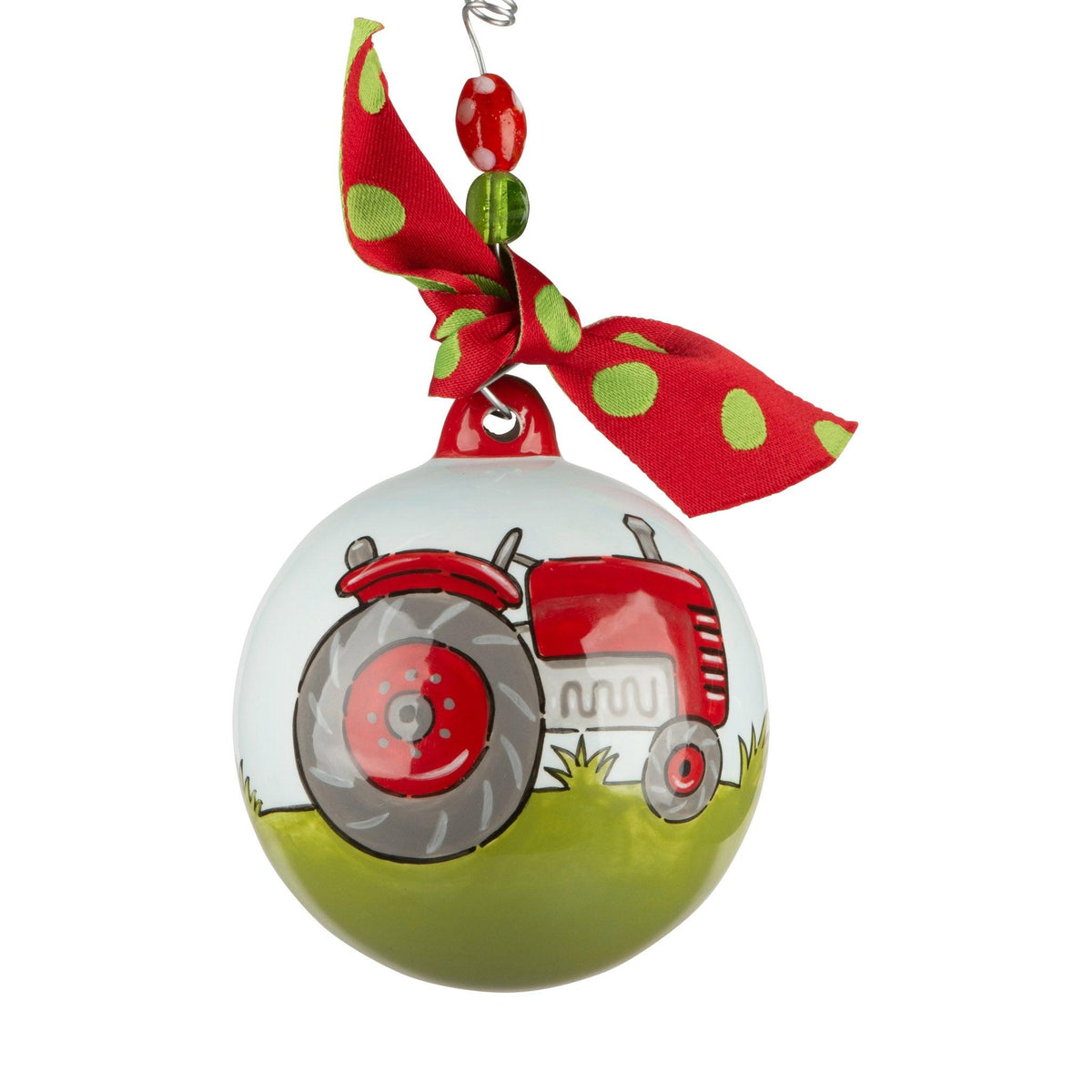 Red Tractor Ornament - GLORY HAUS 