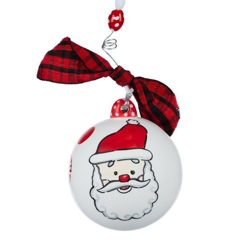 Peppermint Santa Ornament - GLORY HAUS 