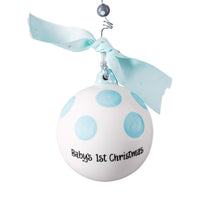 Blue Baby's 1st Rocking Horse Ornament - GLORY HAUS 