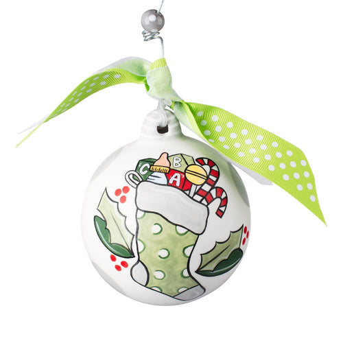Stocking Baby's 1st Christmas Ornament - GLORY HAUS 