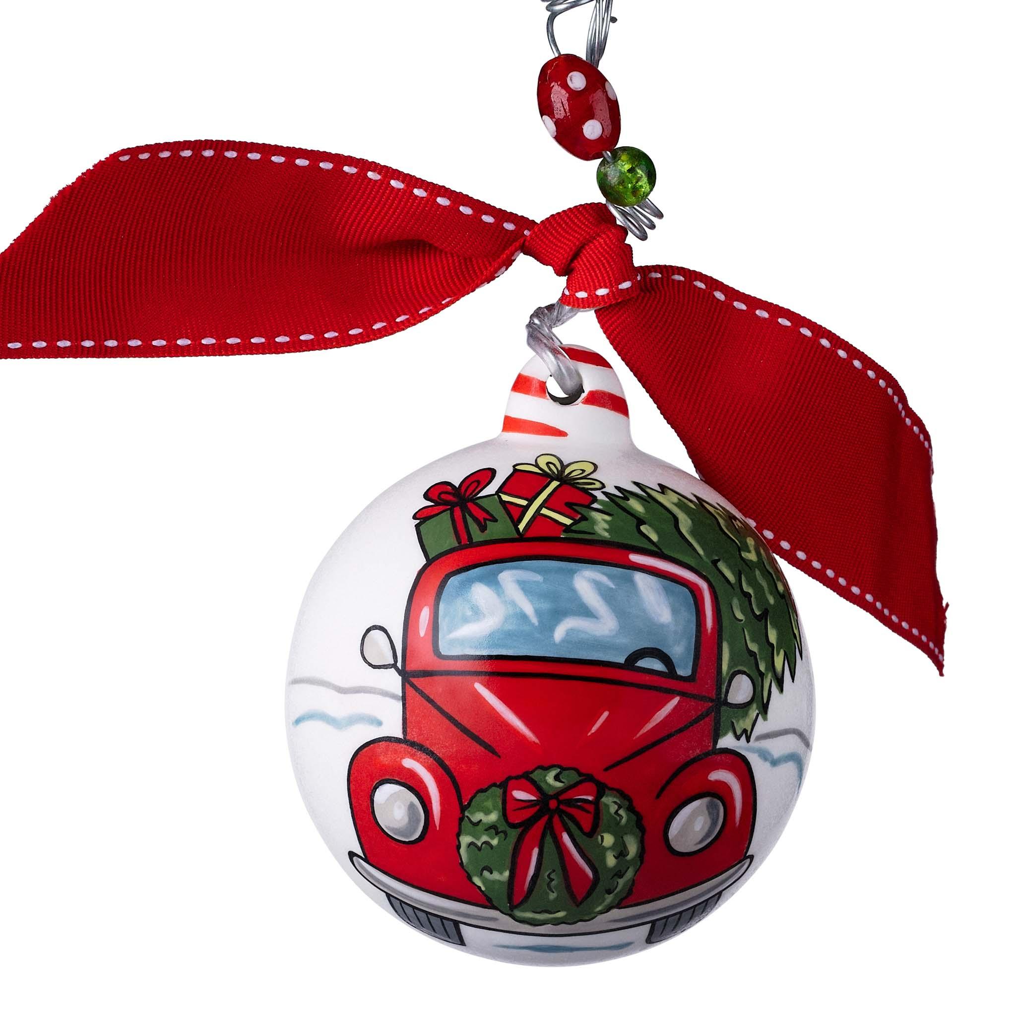 Greet Loved Ones With A Merry Christmas Y'all Red Truck Ornament – GLORY  HAUS
