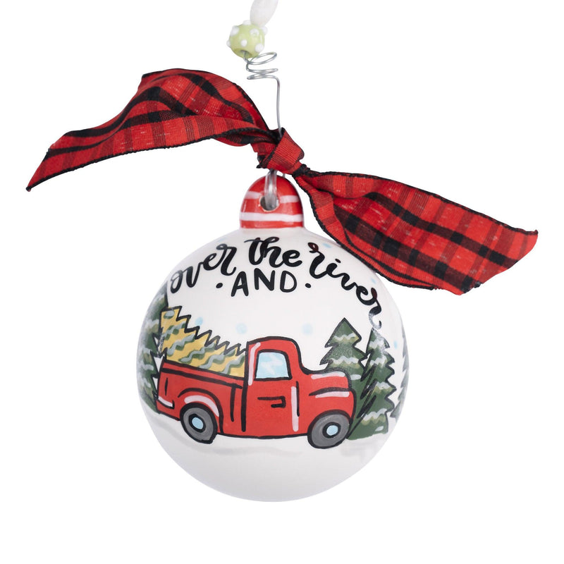 Through the Woods Truck Ornament - GLORY HAUS 