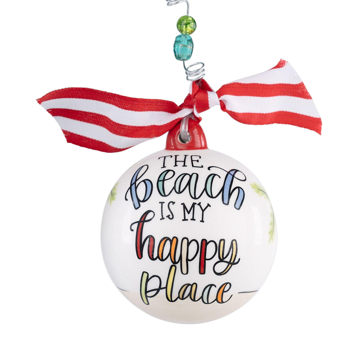 Beach is My Happy Place Ornament - GLORY HAUS 