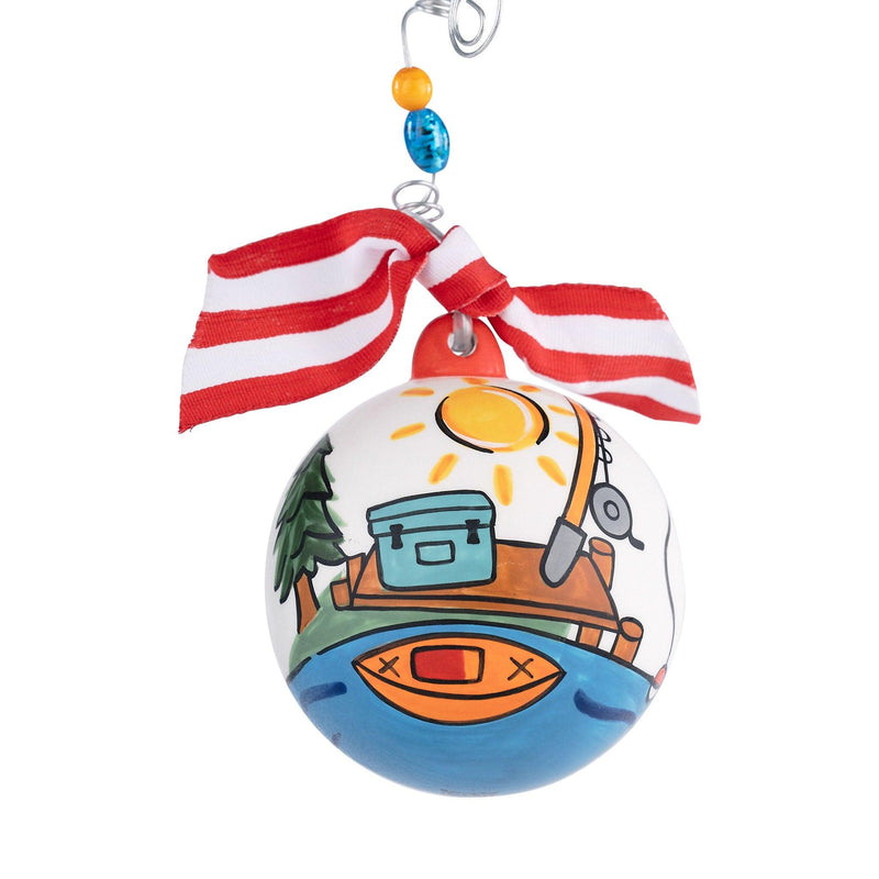 Lake is My Happy Place Ornament - GLORY HAUS 