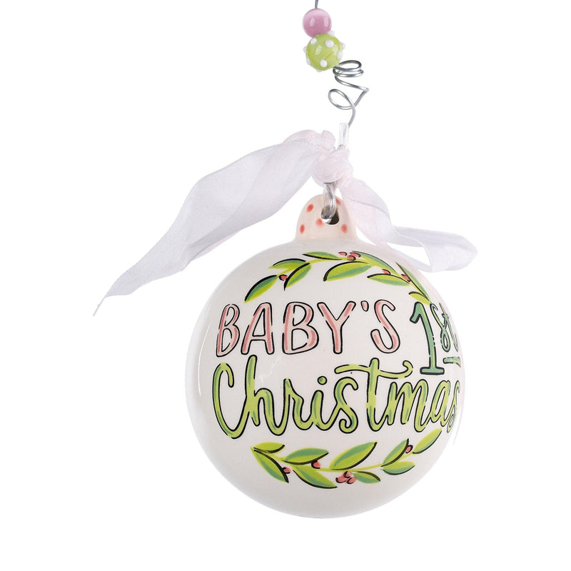 Pink Eggs Baby's 1st Ornament - GLORY HAUS 