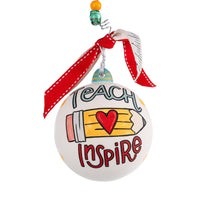 Teacher Apple Ornament - GLORY HAUS 