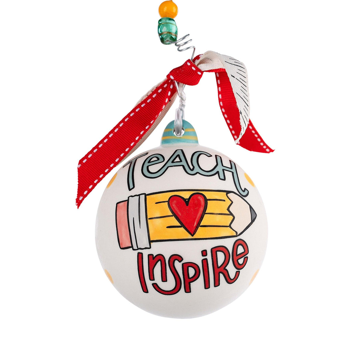 Teacher Apple Ornament - GLORY HAUS 