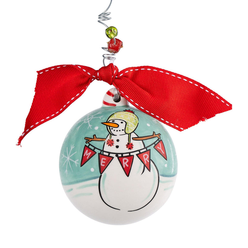 Merry Snowman Ornament - GLORY HAUS 
