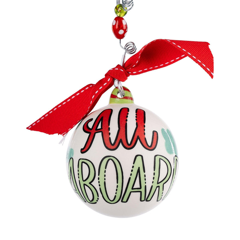 All Aboard Christmas Train Ornament - GLORY HAUS 