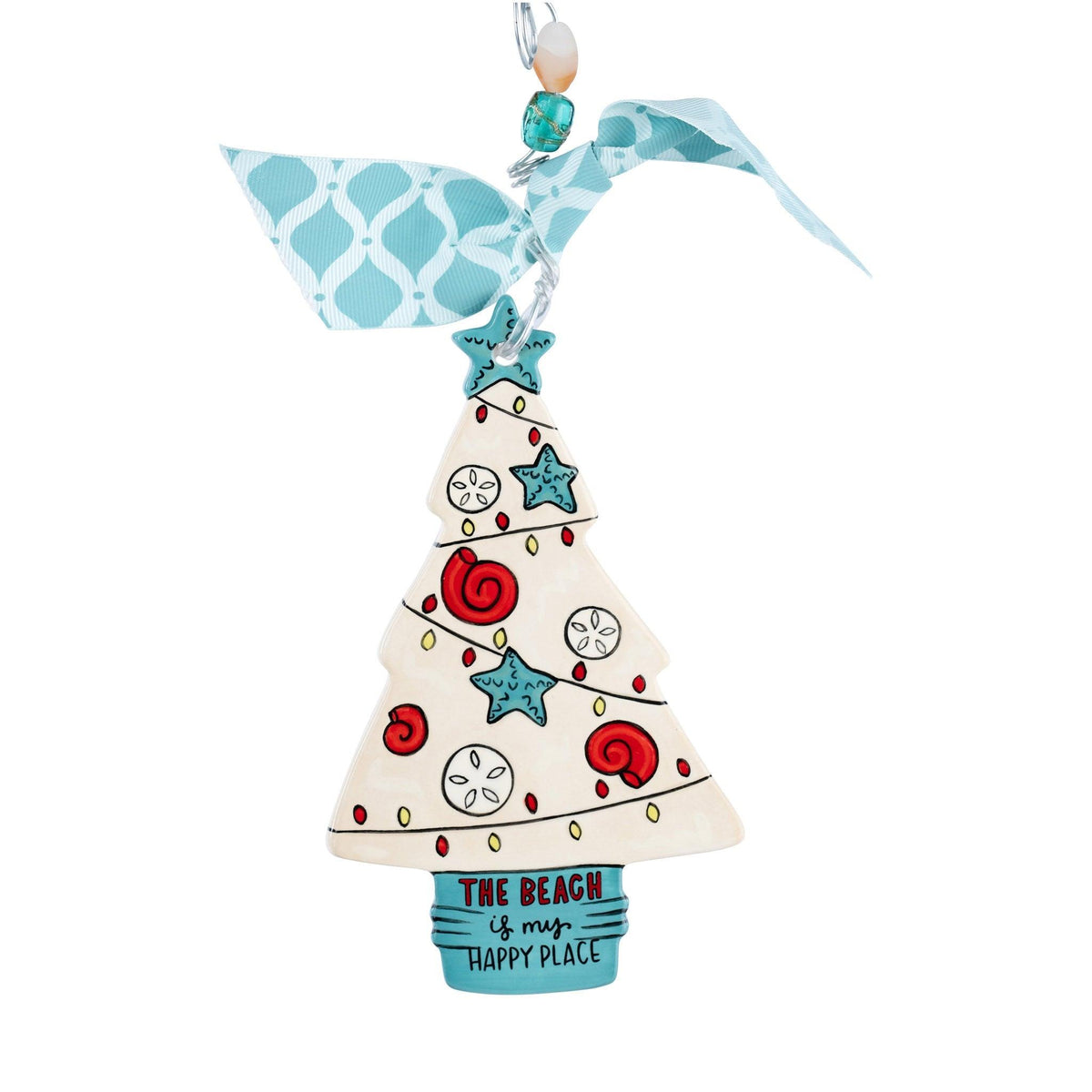 Beach is My Happy Place Flat Ornament - GLORY HAUS 