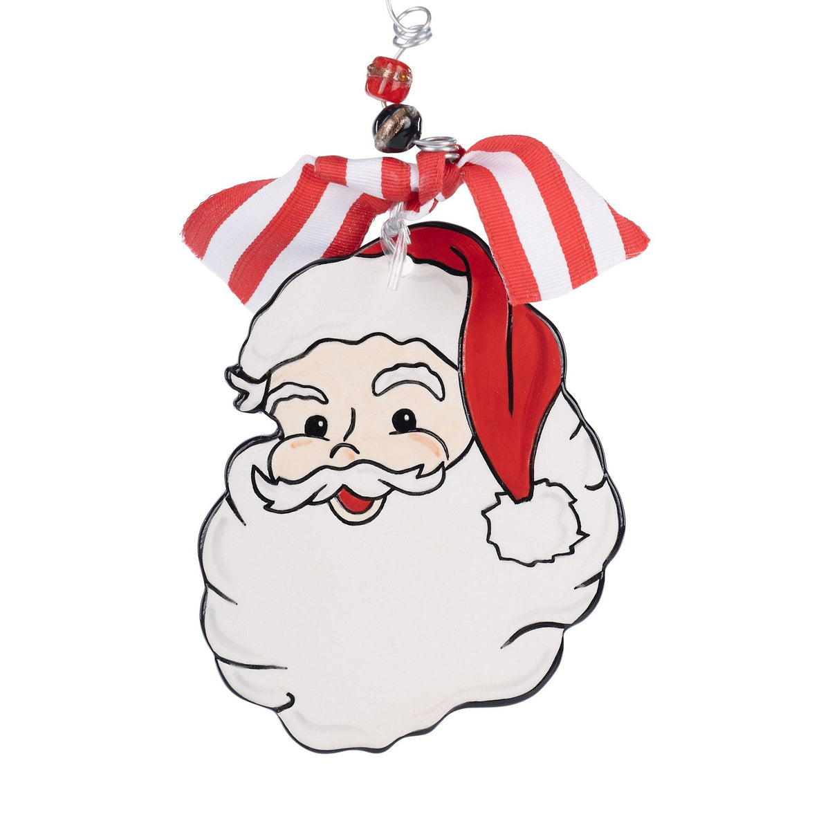 Santa Flat Ornament - GLORY HAUS 