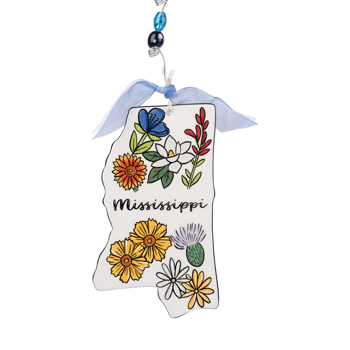 State of Mississippi Flat Ornament