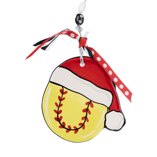 Softball Flat Ornament - GLORY HAUS 