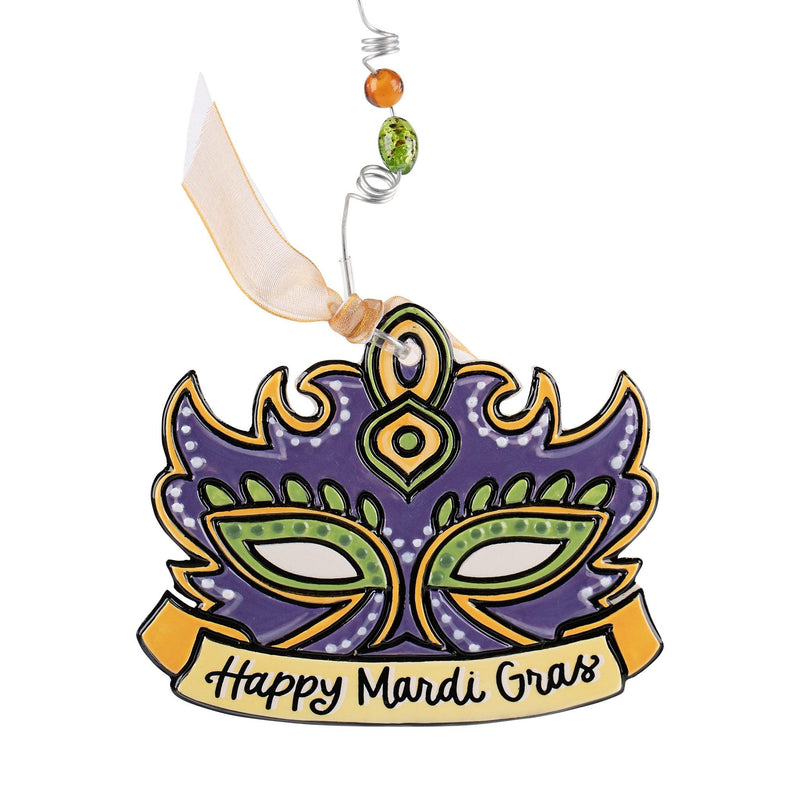 Happy Mardi Gras Mask Ornament - GLORY HAUS 