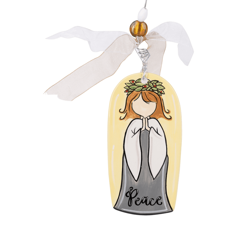 Peace Angel Flat Ornament - GLORY HAUS 