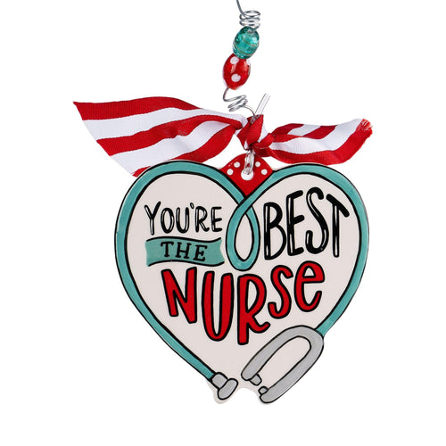 Best Nurse Heart Ornament - GLORY HAUS 