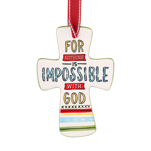 Nothing is Impossible with God Cross - GLORY HAUS 