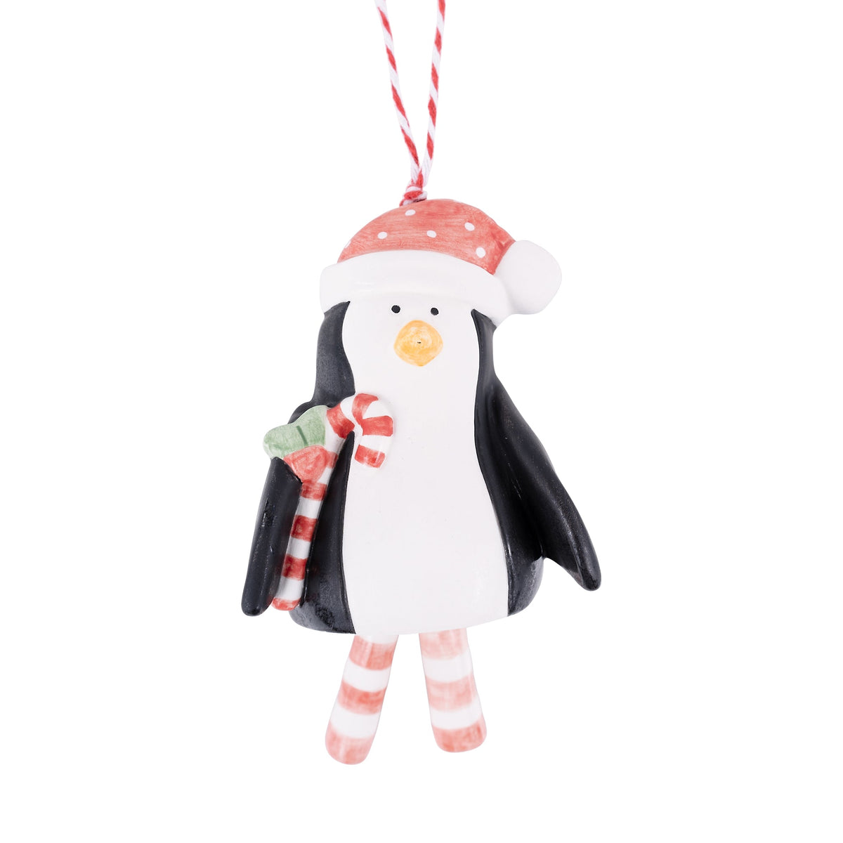 Penguin Candy Cane Ornament