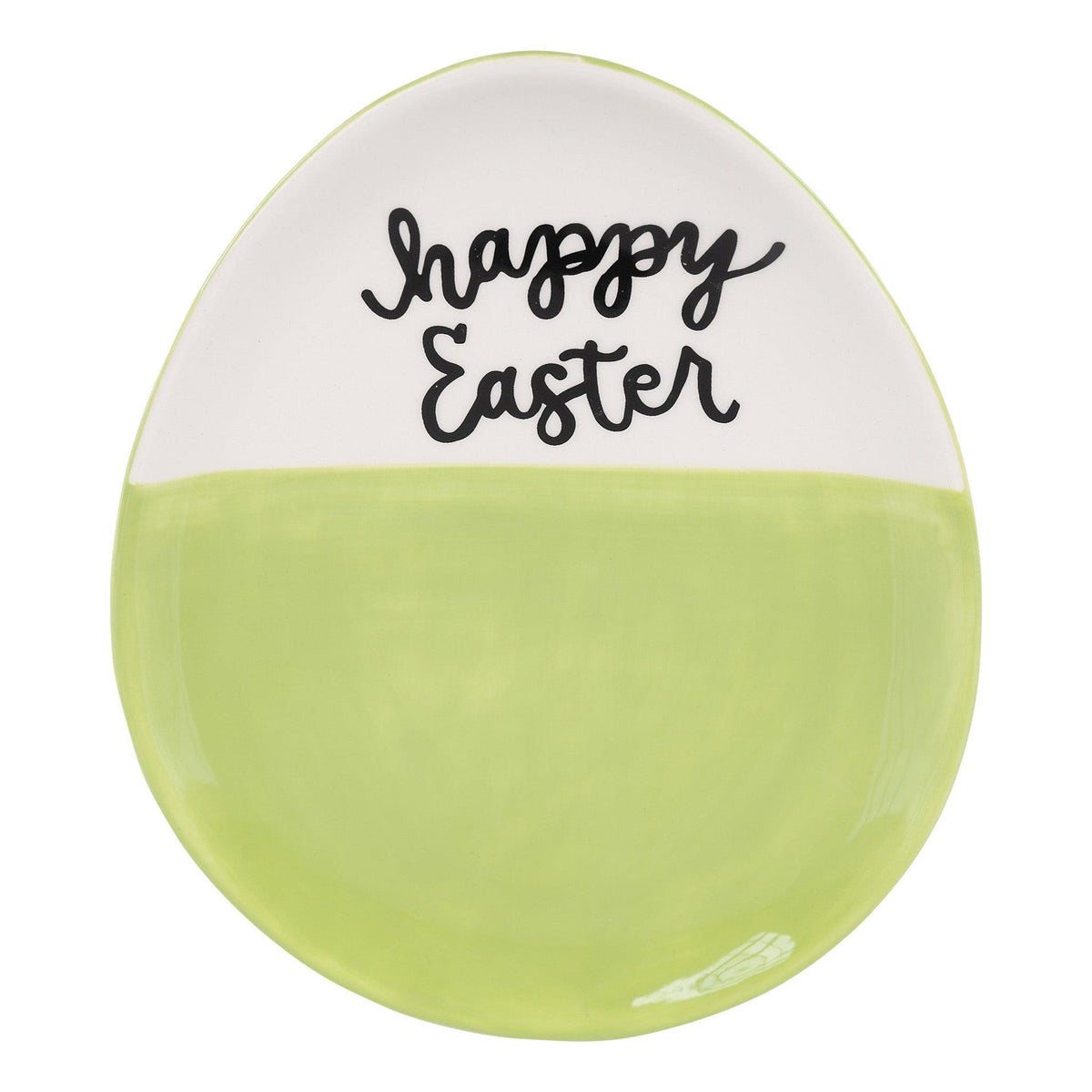 Green Easter Egg Plate - GLORY HAUS 