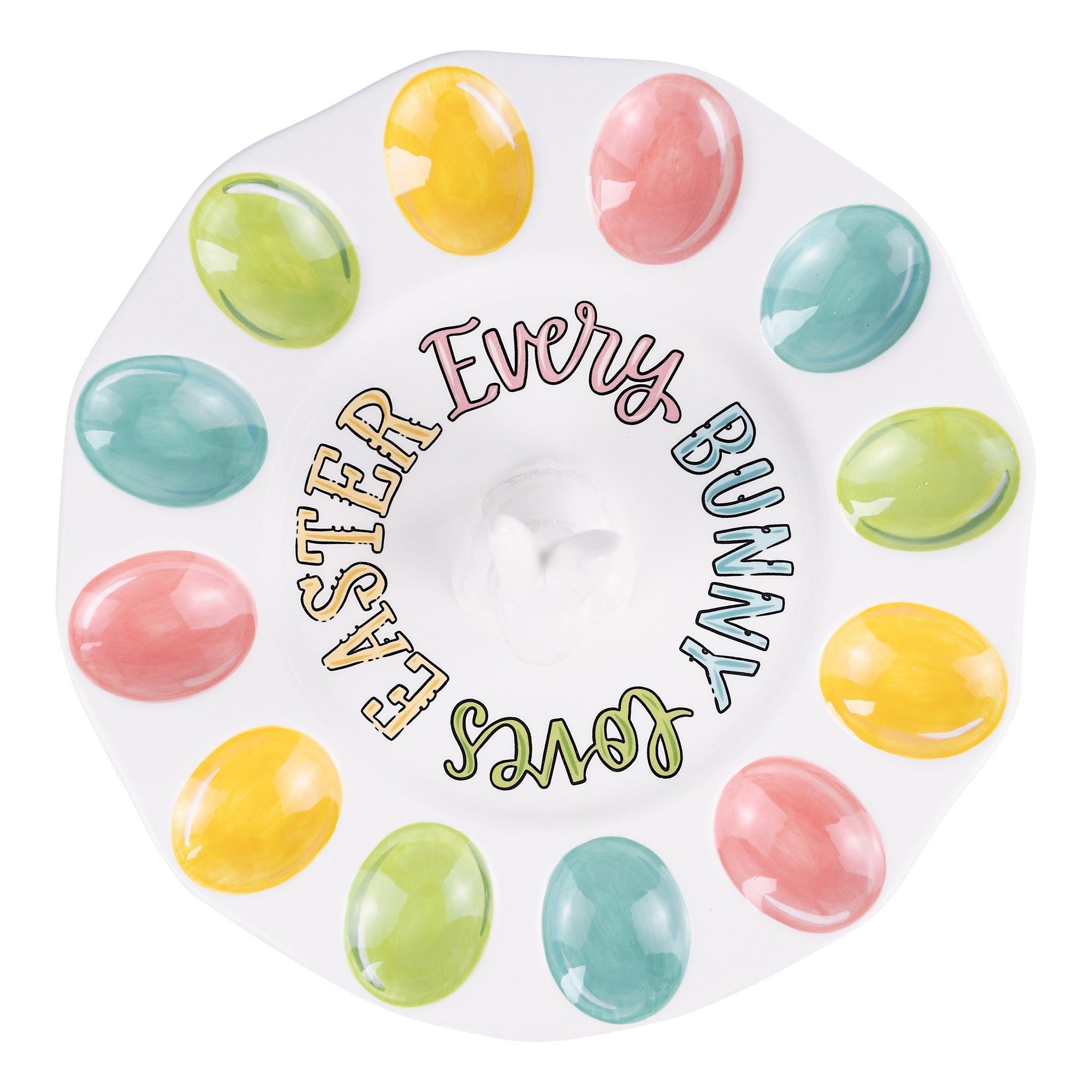 Glory Haus Every Bunny Loves Egg Plate