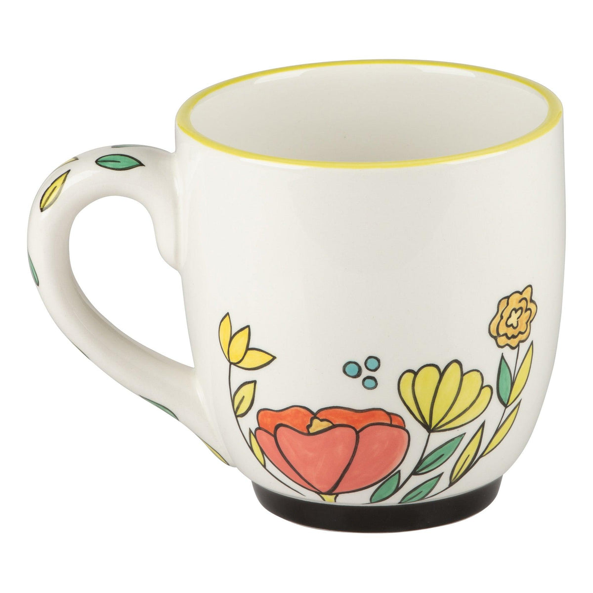 Pray More Worry Less Flower Mug - GLORY HAUS 