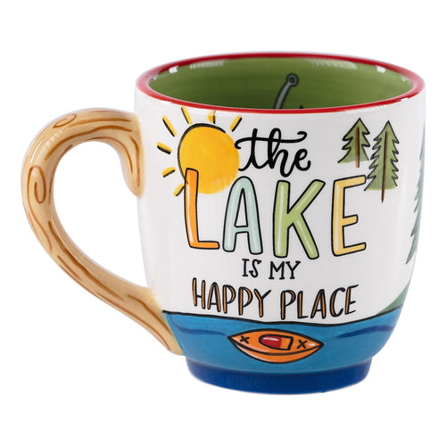 Lake is My Happy Place Mug - GLORY HAUS 