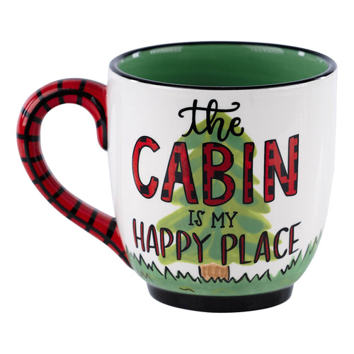Cabin is My Happy Place Mug - GLORY HAUS 