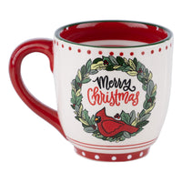 Wreath Red Bird Mug - GLORY HAUS 