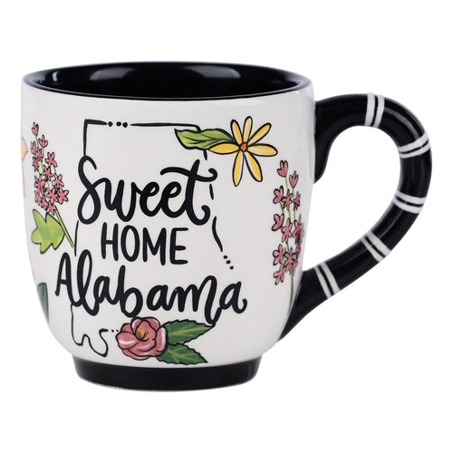 Sweet Home Alabama Flower Mug - GLORY HAUS 