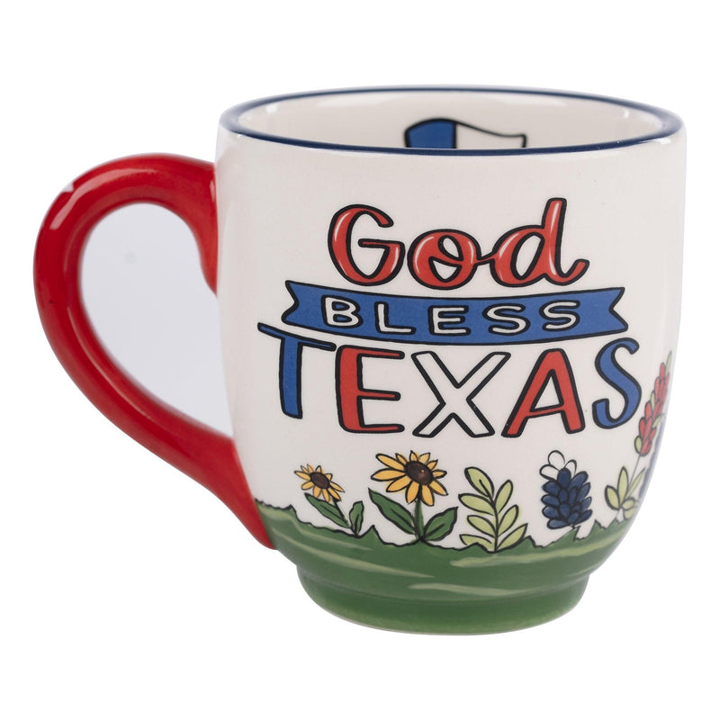 Longhorn God Bless Texas Mug - GLORY HAUS 