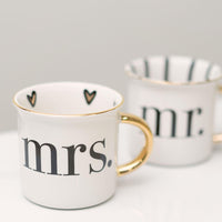 Gold Mr. & Mrs. Mug - GLORY HAUS 