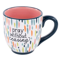 Colorful Pray Without Ceasing Mug