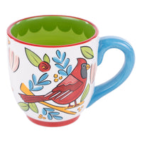 Under His Wings Red Bird Mug