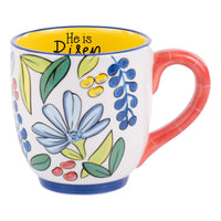 Flower Garden He Is Risen Mug