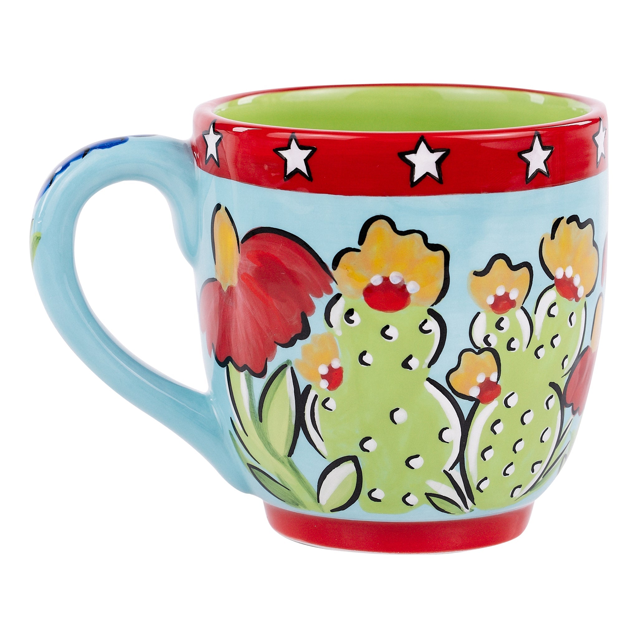 Embrace the Beauty of Texas with Our Texas Wildflower Cactus Mug