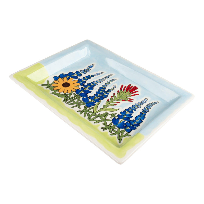 Wildflower Bluebonnet Tray - GLORY HAUS 