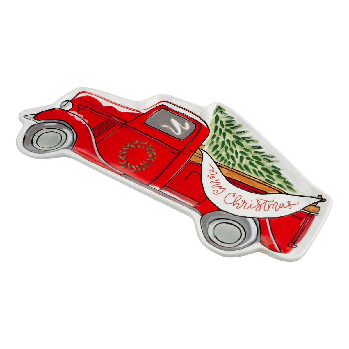 Red Truck Christmas Trinket Tray - GLORY HAUS 