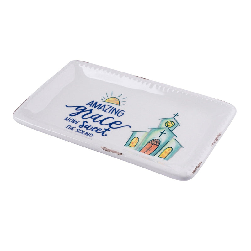 Amazing Grace Church Trinket Tray - GLORY HAUS 