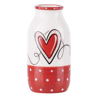 Red Heart Love Vase - GLORY HAUS 